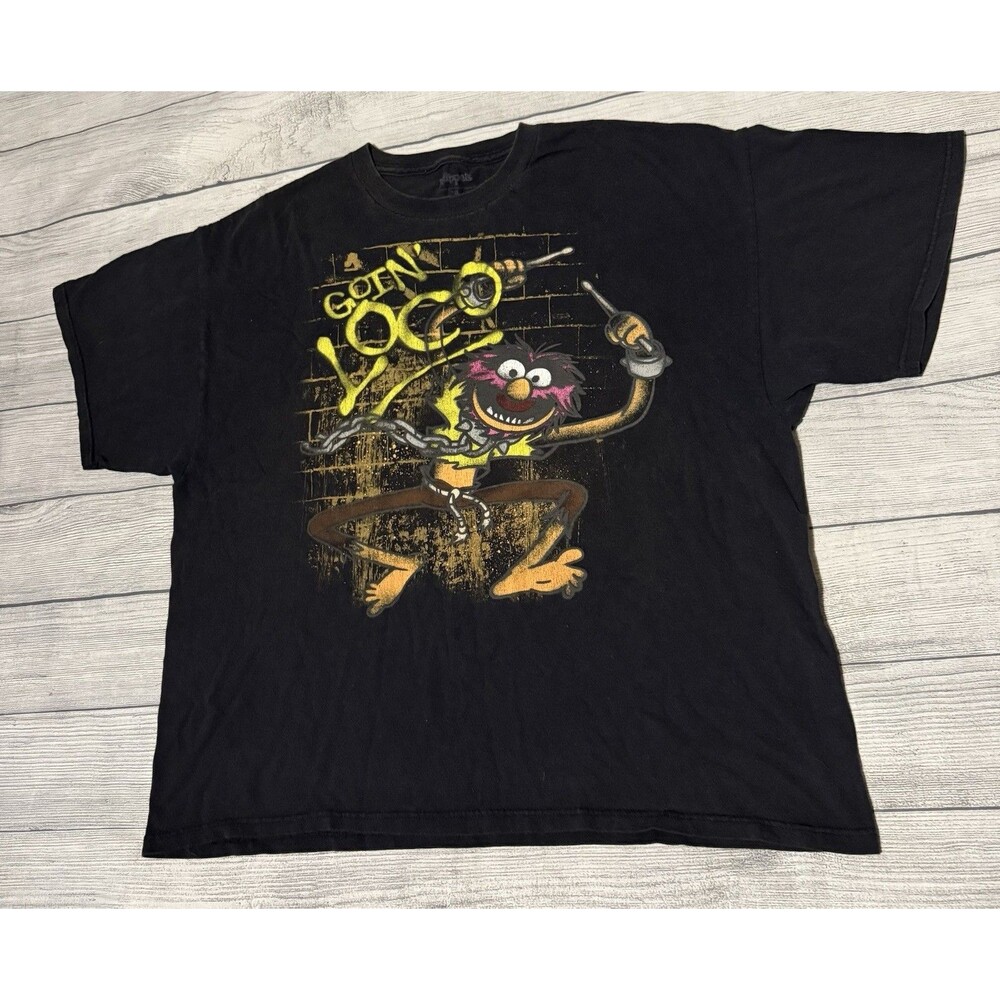 THE MUPPETS ANIMAL GOIN LOCO SHIRT 2008 SIZE 2XL SHORT SLEEVE Rare HTF